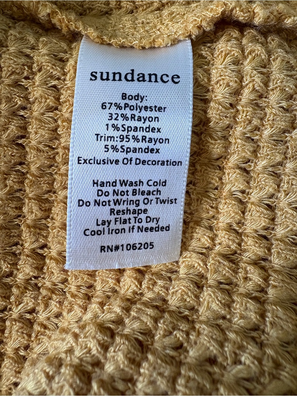 Sundance Large Thermal Waffle Knit Green Embroidered Sleeves High-Low Hem Soft - Picture 10 of 12